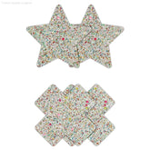 Pretty Pasties Star & Cross Glow In The Dark (2 Pack)